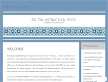 Tablet Screenshot of drtalastrachan.com